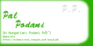 pal podani business card